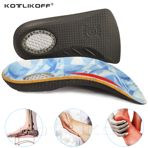 EVA Orthopedic Half Insoles For Flat Foot Arch Support X/O Leg Shoe Pads Ultra-light Comfortable Fits the Heel Insert Shoes Sole ► Photo 1/6