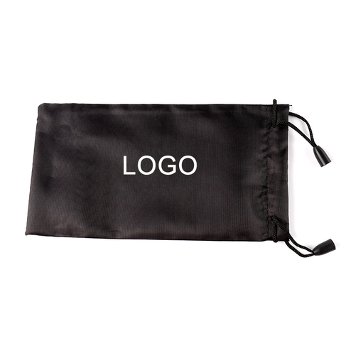 10pcs/bag 18x9cm Black Sunglasses Pouch Women Men Cloth Bag Sunglasses Case Protector Container Support Customized Eyewear LOGO ► Photo 1/5