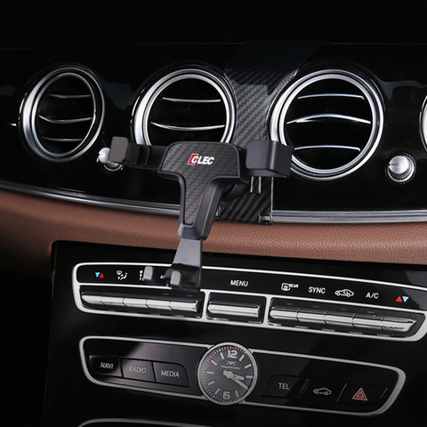 Car Mobile Phone Holder For Mercedes-Benz E Class W213 E200 E400 E300 Car 360 Degree Gravity Stand GPS Wireless Charging Bracket ► Photo 1/6