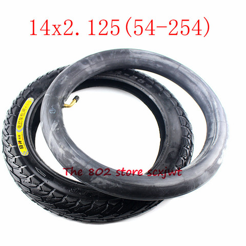 Size 14x2.125 bike folging electric scooter tyre 14 * 2.125 tyre tube fits Many Gas Electric Scooters 14 inch E-bike wheel tire ► Photo 1/6