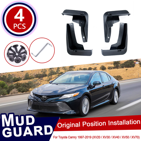 for Toyota Camry XV20 XV30 XV40 XV50 XV70 20 30 40 50 70 1997~2022 Car Mud Flaps Mudguard Splash Guards Fender Mudflaps Flap ► Photo 1/6