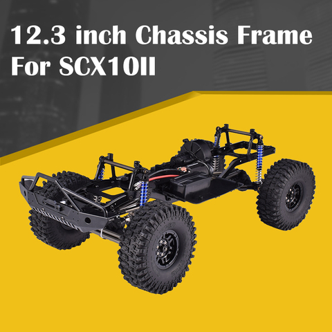 12.3 inch Chassis Frame Wheelbase Mounted DIY Toys For 1/10 SCX10II 90046 90047 Remote Control Crawler Car Parts Base Set ► Photo 1/6