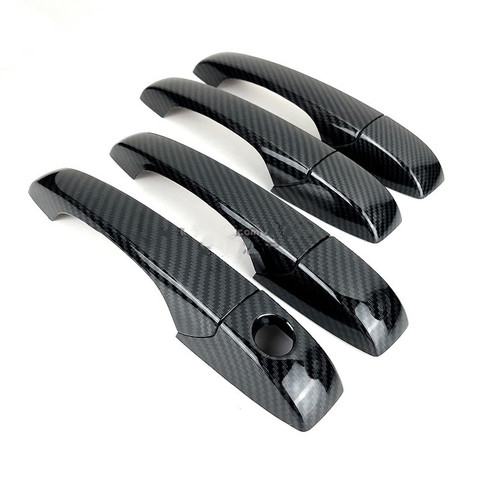 For Jeep Patriot 2007-2013 New Carbon Fiber Chrome Car Door Handle Cover Trim Sticker Car Accessories ► Photo 1/6