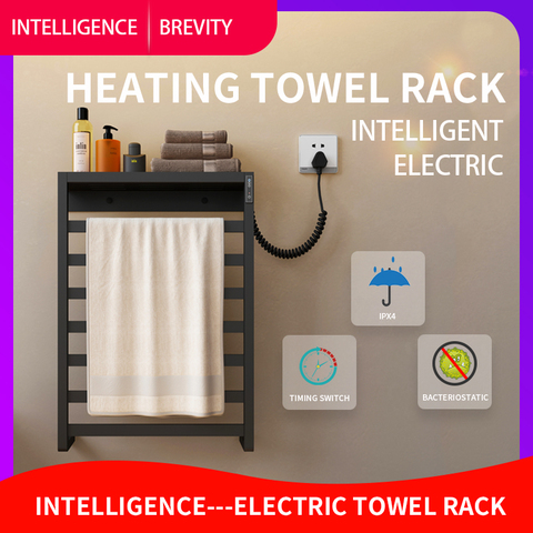 Electric heated towel rack, towel dryer, stainless steel towel rack.Sterilizing  Smart towel rack 116Bathroom fittings ► Photo 1/6