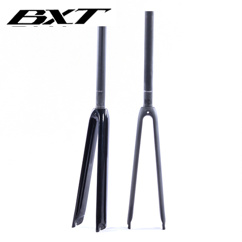 NEW  Chinese cheap  BXT Full Carbon Fork 700C 1-1/8 matt/glossy ud matt/glossy V Brake carbon road bicycle fork free shipping ► Photo 1/6
