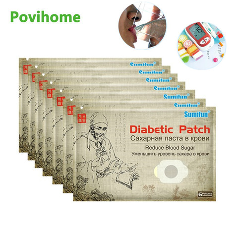 6/30/42/48/90pcs Chinese Herbal Diabetes Patch Stabilizes Blood Sugar Reduce Balance Glucose Content Medical Plaster Health Care ► Photo 1/6