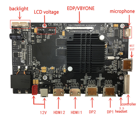 5K universal hd driver board HDR Freesync edp VBO 60hz LCD driver board can be driven LM270QQ1 LM270QQ2 M270QAN02.3 LCD screen ► Photo 1/4