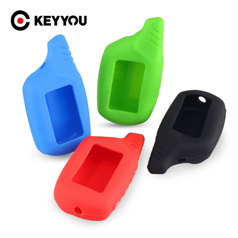 KEYYOU Silicone Case For Starline B9/B6/A91/A61 LCD Two Way Car Remote 2 Way LCD Alarm System Silicone Case ► Photo 1/6