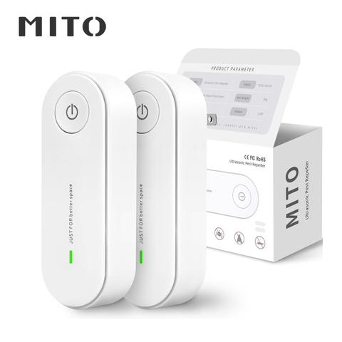 MITO 2 Pack Ultrasonic Insect Repellent Electronic Mosquito Repellent Mice Spider Cockroach Insecticide Pest Control ► Photo 1/1