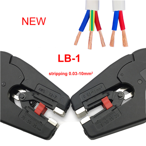 Self-Adjusting insulation Wire Stripper range 0.03-10mm2 With High Quality wire stripping Cutter Range Flat Nose ► Photo 1/6