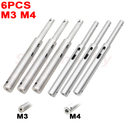 3/6PCS M3 M4 Lightweight Aluminum alloy Anti-Vibration Landing Gears Shock absorber Straight rod for RC aircraft shockproof ACCS ► Photo 1/6