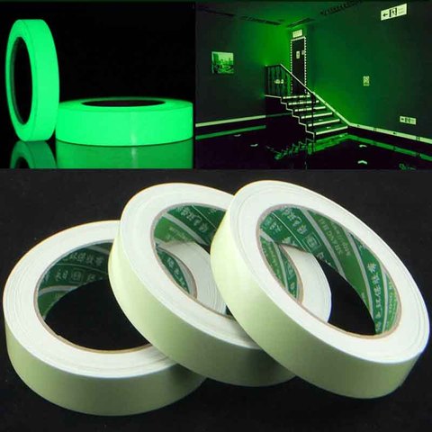 3M Outdoor Tape Light Luminous Warning Glow Dark Night Fluorescent Tapes Reflective Bicycle Car Sticker Safety Tool Stickers ► Photo 1/6