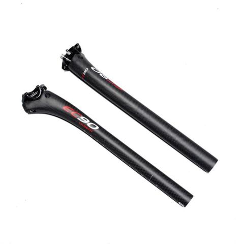 EC90 Carbon Fiber Offset 25mm Bike Seatpost 25.4/27.2/30.8/31.6mm Road Bicycle Seatpost Rod Carbon Seatpost Seat Tube 3K Matte ► Photo 1/6