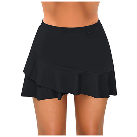 Women swim skirt High Waisted bikini Bottom Athletic Swimsuits Tankini Skirt With Panty brazilian swimwear bottom Swimwear Pants ► Photo 1/6