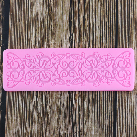 Flower Lace Cake Border Silicone Molds DIY Fondant Cake Decorating Tools Chocolate Gumpaste Polymer Clay Candy Moulds ► Photo 1/6