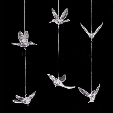 Acrylic Transparent Bird Wedding Decoration Ceiling Pendant Acrylic Birds Ornaments Party Decoration DIY Wedding Favors Gift-S ► Photo 1/6