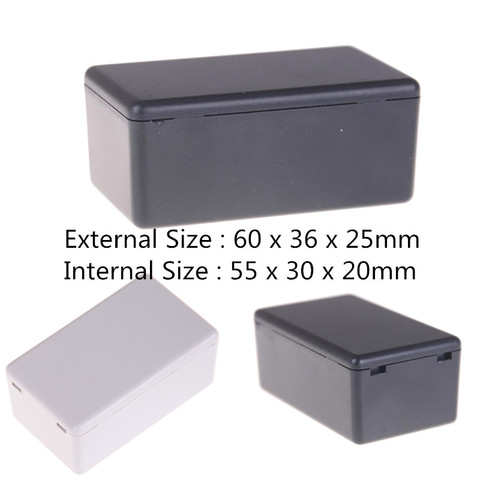 Waterproof Plastic Electric Project Case Junction Box White Black 60*36*25mm High Quality ► Photo 1/6