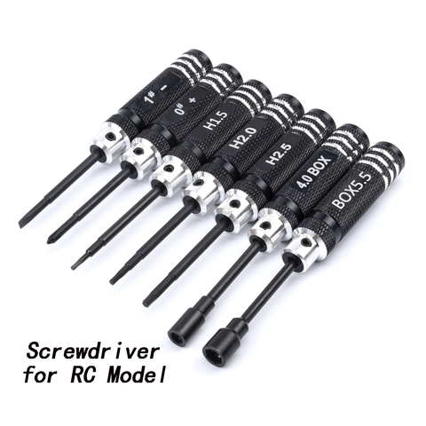 7pcs 0/1/1.5/2/2.5/4/5.5mm DIY Hexagonal Hex Screw Driver Tool Set Screwdriver For RC Camera Drone RC Aircraft cars Helicopter ► Photo 1/6