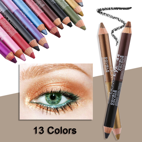 Double-Ended Glitter Eyeliner Pencil Highlighter Glitter Eyeshadow Eyeliner Pen Durable Waterproof Sweatproof Eyes Makeup Tools ► Photo 1/6