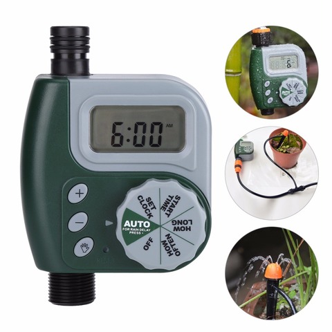 Garden Automatic Watering Timer Faucet Hose Bib Electronic  Irrigation Controller Garden Watering Control System ► Photo 1/6