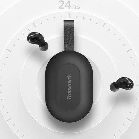 Tronsmart Spunky Beat TWS Bluetooth Earphone QualcommChip Tech APTX Wireless Earbuds with CVC 8.0, Voice Assistant, 24H Playtime ► Photo 1/6