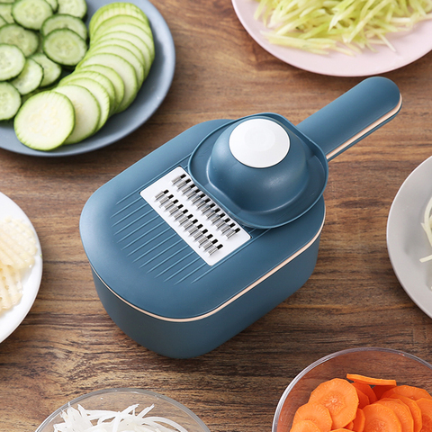 Multi-function Potato Carrot Cucumber Mandoline Slicer Cutter Grater Shredders with Strainer/Kitchen Fruit and Vegetable Tools ► Photo 1/5