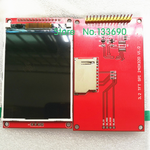 3.2 inch TFT LCD Module No Touch Panel ILI9341 Drive IC 240(RGB)*320 SPI Interface (9 IO) 240*320 spi port for UNO R3 MEGA2560 ► Photo 1/1
