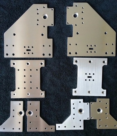 Funssor set of 8 Aluminum Gantry Plates kit for Kyo's Sphinx CNC machine Kyo Sphinx DIY CNC aluminum Plate set ► Photo 1/6