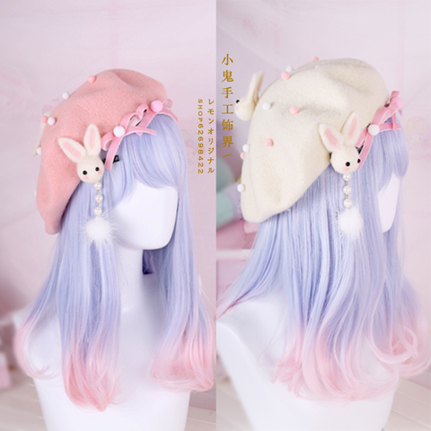 Japanese Lolita Mori Girl Lace Bow Sweet Headband Hair Accessories Headwear  Cute