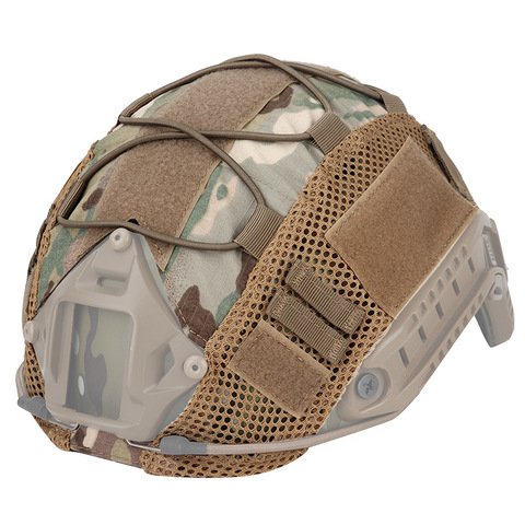 Tactical Combat Helmet Cover 500D Nylon Hunting Shooting Helmet Cover Military Paintball Wargame FAST Helmet Mesh Cover ► Photo 1/6