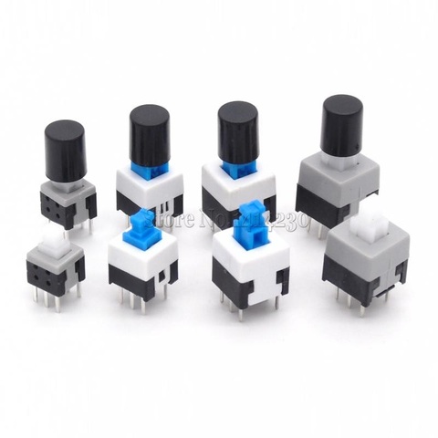 10Pcs Non-Self-Locking Switch / Self-Locking Switch 5.8*5.8 7*7 8*8 8.5X8.5MM Key Switch Cap Switch ► Photo 1/6