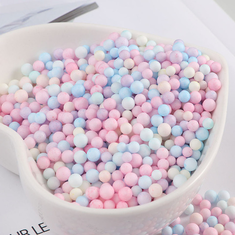 14000pcs/bag Sweet Color Round Foam Ball DIY Handmade Slime Material Box Makeup Bucket Filling About 2-4mm/4-6mm ► Photo 1/6