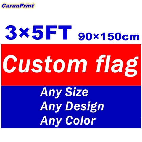 Flag Custom Banner Printing  3x5 FT Flying 100D Polyester Advertising Sports Decoration Car Copper Grommets,Free Shipping ► Photo 1/6