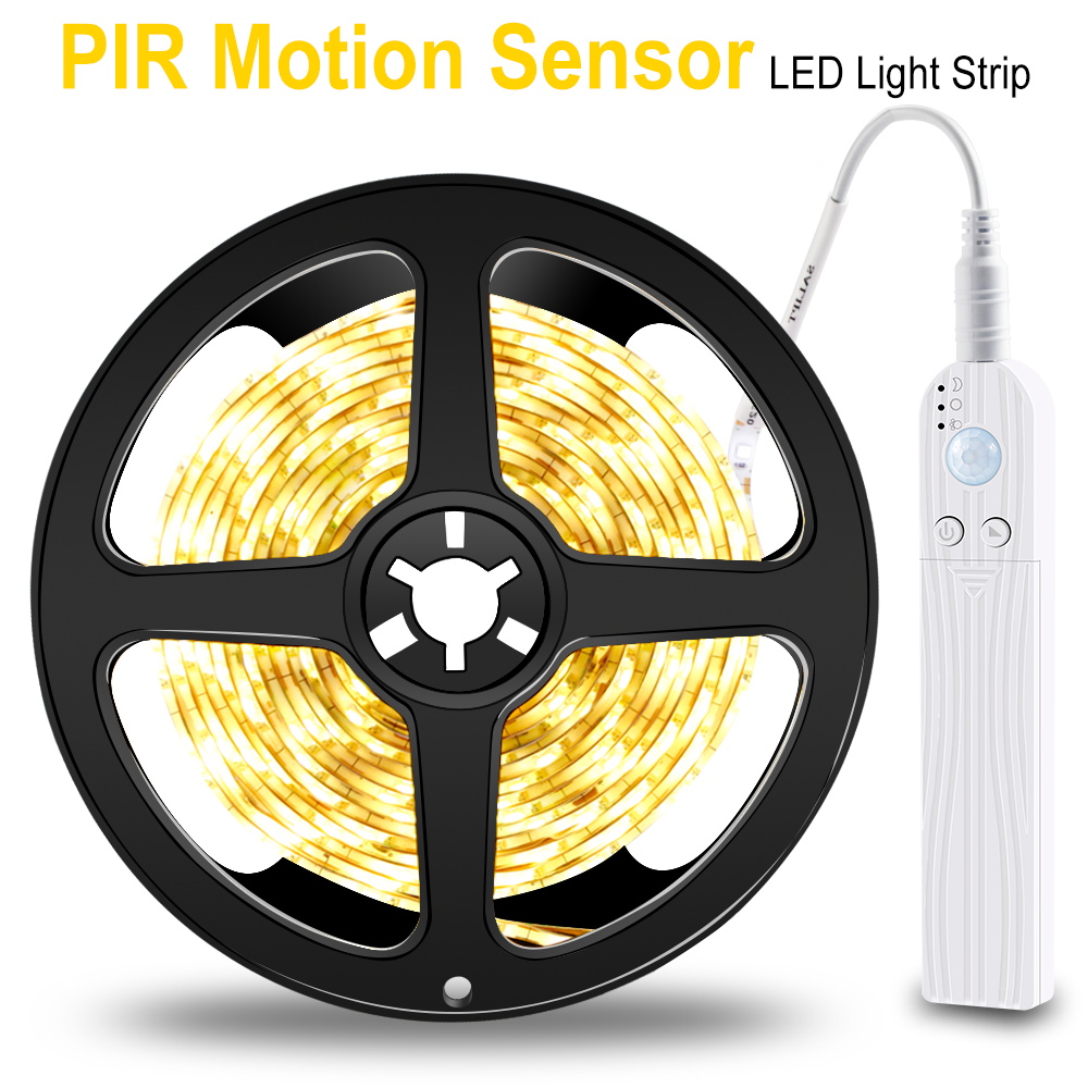 2835 SMD PIR Motion Sensor Activated LED Strip Night Lights Wardrobe Closet Lamp 