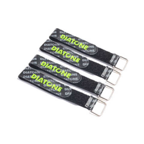 Diatone 4pcs RC LiPo Battery Straps Rubberized Straps Non-Slip for Tiny Whoop Quadcopters Indoor Micro FPV Racing Drone (Black) ► Photo 1/4