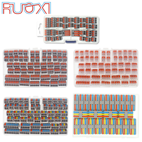 Wire connector 54PCS/Box universal compact terminal lighting wire connector, hybrid quick connector for 2-3 rooms ► Photo 1/6