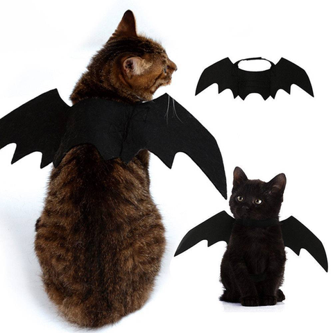 Cute Halloween Cat Costume Small Pet Cat Bat Wings Halloween Cat Wings Hallowen Cat Accessories 2022 Halloween Decorations ► Photo 1/6