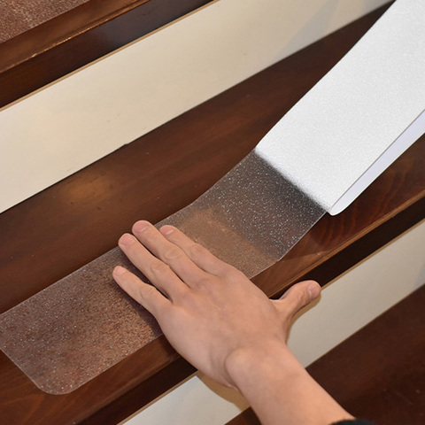 Large Size PEVA Transparent Anti Slip Bath Grip Stickers Waterproof Stairs Steps Floor Shower Strips Safety Tape Pad Bathtub Mat ► Photo 1/6