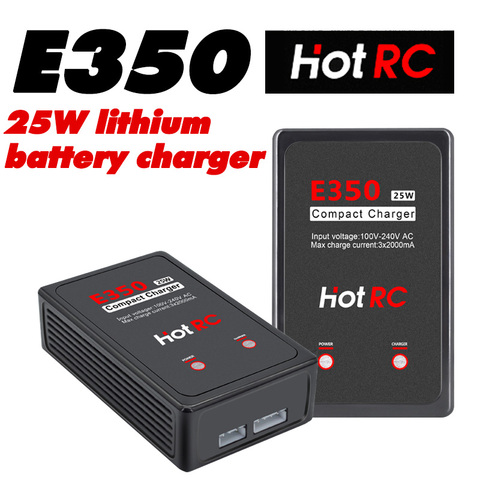 Hot sale RC E350 balance charger 2S-3S lithium battery 2A charger 25W power supply 2000mA high current model aircraft use ► Photo 1/6