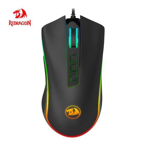 Redragon M711-FPS Cobra FPS Optical Switch (LK) Gaming Mouse with 16.8Million RGB Color Backlit 24000 DPI 7 Programmable Buttons ► Photo 1/6