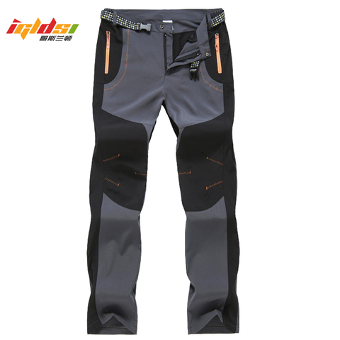 Men's Quick Dry Casual Pants Summer Multi Pockets Lightweight Army Military Cargo Pants Women Sportswear Waterproof Trousers ► Photo 1/6