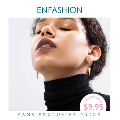 ENFASHION Pyramid Spike Drop Earrings For Women Gold Color Geometric Earings Stainless Steel Fashion Jewelry Kolczyki E201154 ► Photo 1/6