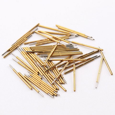 Hot Selling P50 Series Nickel Plated Test Probe Electronic Spring Detection Needle 100 Pcs/Bag Brass Pogo Pins For Test Tools ► Photo 1/6