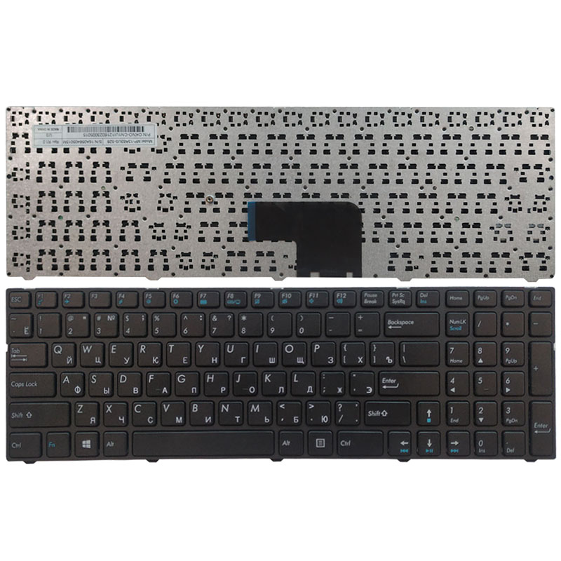Black Clevo W765CUH Series Keyboard Replacement Key 