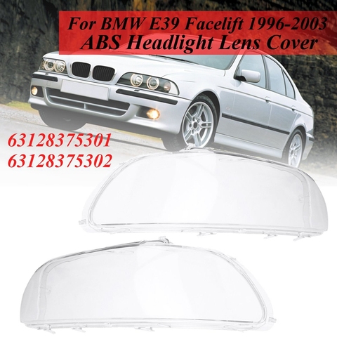 1Pcs Headlight Cover Shell Headlight Glass Lens Automobiles Headlamp Lense Kit 63128375302 for Bmw 5 Series E39 518 520 523 52 ► Photo 1/6