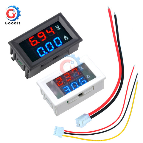 Dual LED Display Mini Digital Voltmeter Ammeter DC 100V 10A Panel Amp Volt Voltage Current Meter Tester 0.56