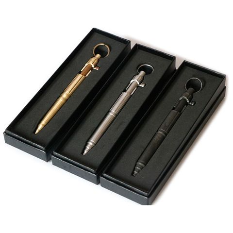 Practical Bolt Action Type Retro Ballpoint Pen Writing Tool Unique Design Gifts U1JA ► Photo 1/5