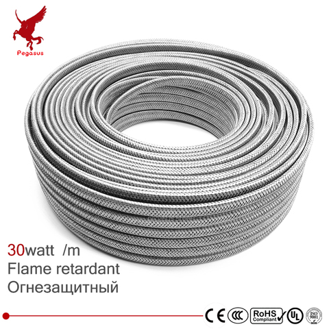10-30m Shield 220V Flame retardant heating cable 12mm Self regulat temperature Water pipe protection Roof deicing heating cable ► Photo 1/6