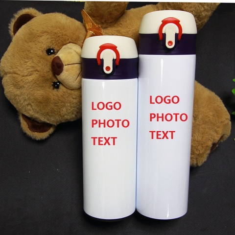 350ML/500ML Thermos with photo DIY new type Customize image picture colorful print LOGO creative gifts Vacuum Free design MAZWEI ► Photo 1/6