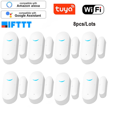 Tuya Smart WiFi Door Sensor Door Open / Closed Detectors WiFi App Notification Alert security alarm support Alexa Google Home ► Photo 1/4